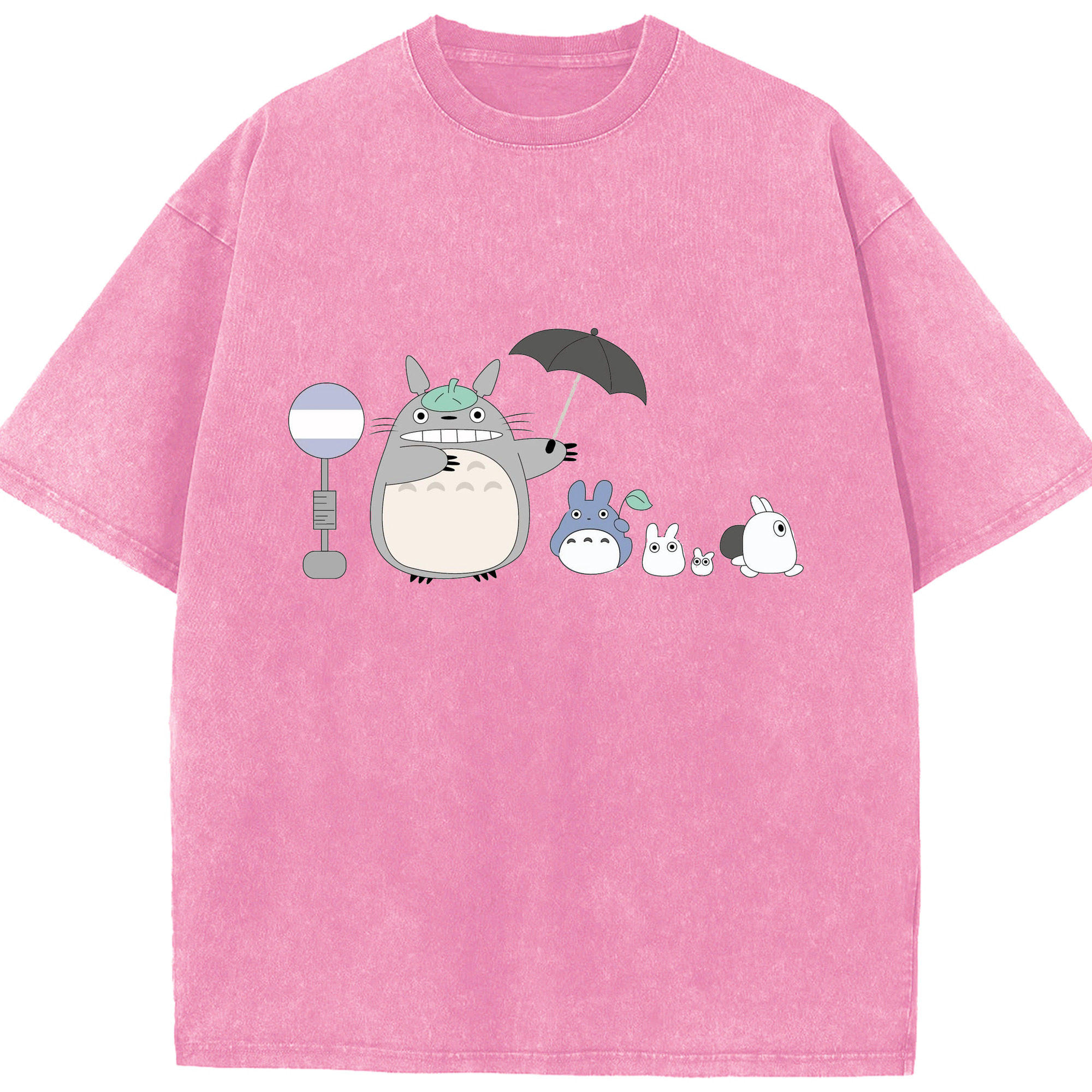 （画像用） となりのトトロ 草壁メイ 草壁サツキ My Neighbor Totoro Satsuki Kusakabe Mei Kusakabe 綿100% ヴィンテージ風 半袖Tシャツ（フロントプリント）